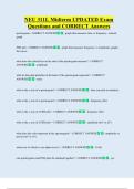 NEU 311L Midterm UPDATED Exam  Questions and CORRECT Answers 