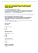 CMN 571 FINAL 2025&vert; COMPLETE EXAM SET &lpar;QUESTIONS AND VERIFIED ANSWERS&rpar;FREQUENTLY MOST TESTED QUESTIONS &vert; ALREADY PASSED&excl;&excl;