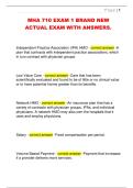 MHA 710 EXAM 1 BRAND NEW  ACTUAL EXAM WITH ANSWERS&period; 