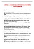 HSM 241 QUIZZES QUESTIONS AND ANSWERS 100&percnt; CORRECT 