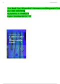 A Manual of Laboratory and Diagnostic Tests &ndash; 7th Edition&comma; Frances T&period; Fischbach &vert; Complete Test Bank with Expert-Verified Answers &lpar;Latest Version&rpar;