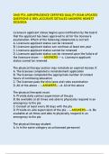 OHIO PTA JURISPRUDENCE CERTIFIED QUALITY EXAM UPDATED  QUESTIONS & 100&percnt; ACCURATE DETAILED ANSWERS NEWEST  2025&sol;2026