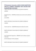 FTCE physical education &lpar;2025&rpar; EXAM QUESTIONS AND ALL CORRECT ANSWERS 100&percnt; SOLVED AND GUARANTEED SUCCESS&excl;&excl;