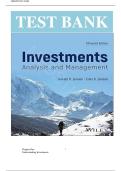 Test Bank For Investments&comma; with eBook Access Code&colon; Analysis and Management 15th Edition by Gerald R&period; Jensen&vert;&vert;ISBN&colon;9781394243785