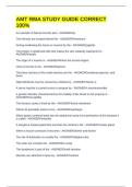 AMT RMA STUDY GUIDE CORRECT 100&percnt;