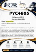 PYC4805 Assignment 2 &lpar;ANSWERS&rpar; 2026 - DISTINCTION GUARANTEED