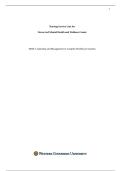 WGU &vert; D030&colon; Leadership and Management in Complex Healthcare Systems &vert; Nursing Service Line for Nurse-Led Mental Health and Wellness Center &vert; Final Answered and updated Fall 2025&period;