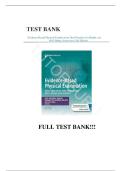 TEST BANK FOR Evidence-Based Physical Examination Best Practices for Health & Well-Being Assessment 2nd Edition &semi;All Chapters &sol; Full Complete