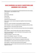 HACC NURSING 242 QUIZ 2 QUESTIONS AND ANSWERS 100&percnt; SOLVED 
