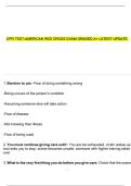 CPR TEST-AMERICAN RED CROSS EXAM GRADED A&plus; LATEST UPDATE&period;