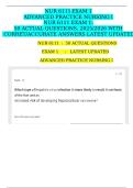 NUR 6111 EXAM 1 ADVANCED PRACTICE NURSING I NUR 6111 EXAM 1&colon;  50 ACTUAL QUESTIONS&comma; 2025&sol;2026 WITH  CORRET&sol;ACCURATE ANSWERS LATEST UPDATED 