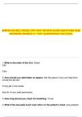 AMERICAN RED CROSS CPR TEST REVIEW EXAM QUESTIONS AND ANSWERS GRADED A&plus; 100&percnt; GUARANTEED SUCCESS&period;