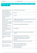 Loyola EMS System Entry Questions and Answers 100&percnt; Correct latest 2025-2026 