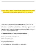 AMERICAN RED CROSS FIRST AID&sol;CPR&sol;AED STUDY GUIDE EXAM QUESTIONS AND ANSWERS GRADED A&plus; LATEST UPDATE&period;