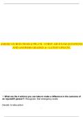 AMERICAN RED CROSS &lpar;CPR&rpar; CH&period; 1 FIRST AID EXAM QUESTIONS AND ANSWERS GRADED A&plus; LATEST UPDATE&period;