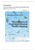 Test Bank for Varcarolis' Foundations of Psychiatric-Mental Health Nursing A Clinical Approach 10th Edition by Margaret Jordan Halter