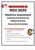 WGU D659 Objective Assessment 2025 &vert; Full Exam with Verified Answers