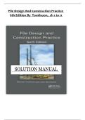 Pile Design and Construction Practice&comma; 6th Edition &ndash; Tomlinson &ndash; Chapter 1 to 11 &ndash; Complete Solution Manual