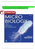 TEST BANK For Microbiology with Diseases by Taxonomy&comma; 6th Edition Robert W&period; Bauman &lpar;Author&rpar;&vert; Verified Chapter's 1 - 27 Complete Newest Version