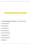 CCM CERTIFICATION EXAM GRADED A&plus; LATEST UPDATE&period;