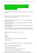 Medicinal Chemistry&colon; Anti- Cancer Drugs Latest Test Bank 20252026 Updated Answers&period;