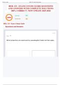 BIOL 133 - EXAM 2 STUDY GUIDE QUESTIONS AND ANSWERS WITH COMPLETE SOLUTIONS 100&percnt; CORRECT &vert; NEW UPDATE 2025-2026