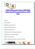 DSM-5 Disorders Complete Review &vert; 2025&sol;2026 Exam Prep with 120&plus; Correct Q&A &vert; Criteria&comma; Classifications&comma; Specifiers&comma; Rule-Outs&comma; and High-Yield Diagnoses