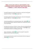 BIOL 133 EXAM 4 &lpar;FINAL&rpar; QUESTIONS AND ANSWERS WITH COMPLETE SOLUTIONS 100&percnt; CORRECT &vert; NEW UPDATE 2025-2026