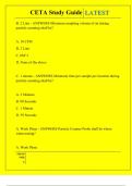 CETA Study Guide QUESTIONS AND ANSWERS 2025