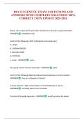 BIO 133 GENETIC EXAM 1 QUESTIONS AND ANSWERS WITH COMPLETE SOLUTIONS 100&percnt; CORRECT &vert; NEW UPDATE 2025-2026