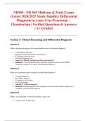 NR569 &sol; NR 569 Midterm & Final Exams &lpar;Latest 2024&sol;2025 Study Bundle&rpar;&colon; Differential Diagnosis in Acute Care Practicum &ndash; Chamberlain &vert; Verified Questions & Answers &vert; A&plus; Graded