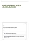 CHAM EXAM STUDY SET SET WITH COMPLETE SOLUTIONS&excl;&excl;