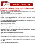 HESI Exit RN V4 160 QUESTIONS AND ANSWERS  2025-2026 VERIFIED UPDATE