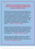 ICRM Part 1 Exam Questions & Answers 2025&sol;2026 &vert; 100&percnt; Verified Solutions