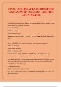 FINAL EMT FISDAP EXAM QUESTIONS  AND ANSWERS &lpar;2025&sol;2026&rpar; &lpar;VERIFIED  ALL ANSWERS&rpar;