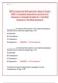 RETA Industrial Refrigeration Book 2 Exam 2025 &vert; Complete Questions & Verified Answers &vert; Graded A&plus;