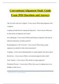 Conventional Alignment Study Guide Exam 2026 Questions and Answers