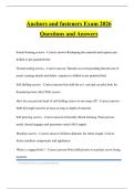 Anchors and fasteners Exam 2026 Questions and Answers