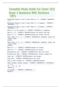 Complete Study Guide For CHEM 1212  Exam 3 Questions With Solutions 100&percnt; 