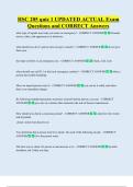 HSC 205 quiz 1 UPDATED ACTUAL Exam  Questions and CORRECT Answers