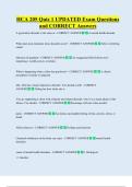HCA 205   Bundled Exam Questions WITH  CORRECT Answers
