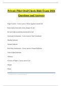 Private Pilot Oral&sol;Check Ride Exam 2026 Questions and Answers