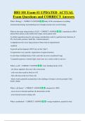 BIO 101 Exam &num;1 UPDATED  ACTUAL  Exam Questions and CORRECT Answers 