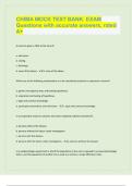 TEST BANK FOR CHIMA MOCK EXAM Questions with Accurate Answers&period; RATED A&plus;