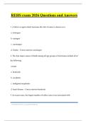 REHS exam 2026 Questions and Answers