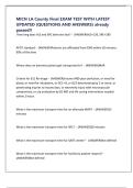 MICN LA County Final EXAM TEST WITH LATEST UPDATED &lpar;QUESTIONS AND ANSWERS&rpar; already passed&excl;&excl;