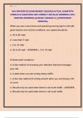 AAA DRIVERS ED EXAM NEWEST 2025&sol;2026 ACTUAL EXAM WITH  COMPLETE QUESTIONS AND CORRECT DETAILED ANSWERS &lpar;100&percnt;  VERIFIED ANSWERS&rpar; &vert;ALREADY GRADED A&plus;&vert; &vert;&vert;PROFESSOR  VERIFIED&vert;&vert; 