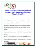 NARM 2025&sol;2026 Exam Prep &ndash; 120&plus; Guaranteed Questions & Answers &vert; Fetal Positions&comma; VBAC&comma; PROM&comma; Chorioamnionitis&comma; Shoulder Dystocia & More
