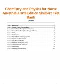 Test Bank For Chemistry and Physics for Nurse Anesthesia&colon; A Student-Centered Approach 3rd Edition by David Shubert&comma; John Leyba&comma; Sharon Niemann 