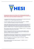 Breathing patterns HESI -ACTUAL EXAM- LATEST VERSION -QUESTIONS AND ANSWERS&sol;&sol;Breathing patterns HESI -ACTUAL EXAM- LATEST VERSION -QUESTIONS AND ANSWERS
